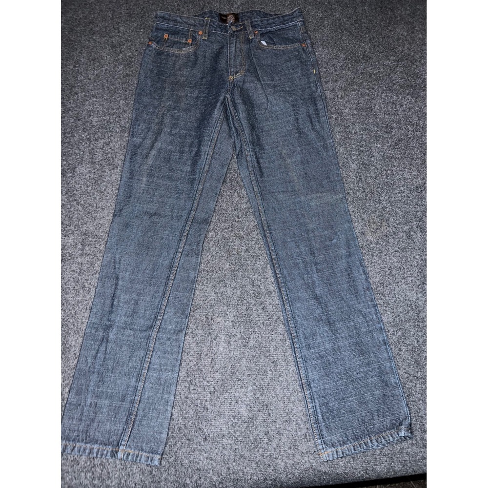 Banana Republic Denim Jeans Size 8L Dark Wash Blue 100% Cotton Straight Leg